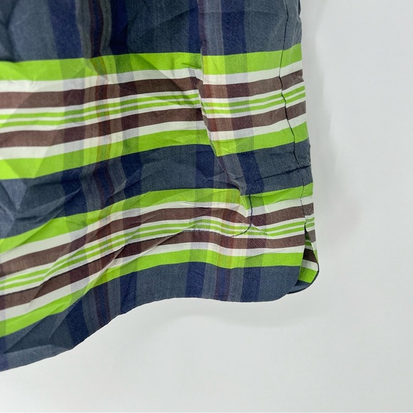 J. Crew Collection 100% silk off the shoulder dress emerald plaid size 6 - Picture 3 of 7